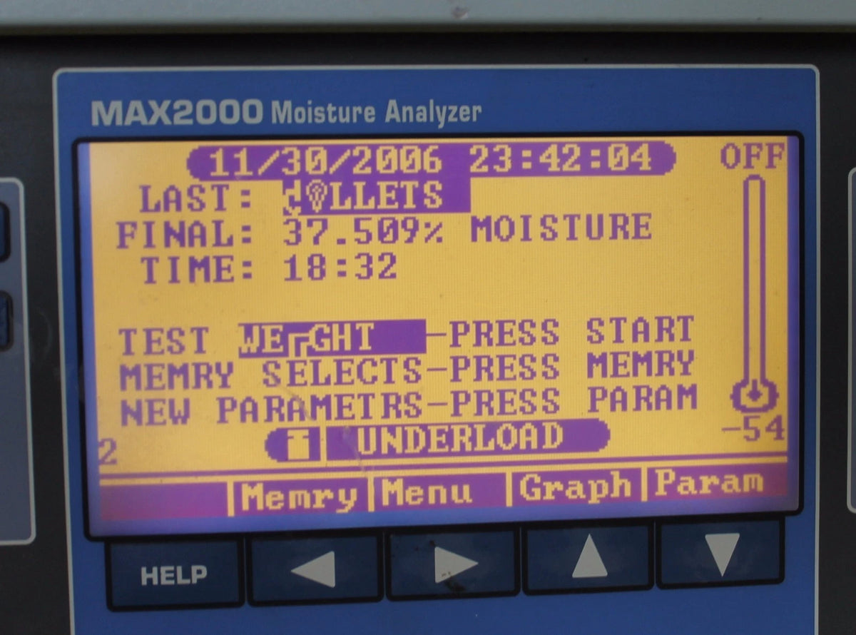 Arizona Instruments Computrac MAX-2000 Moisture Analyzer AS-IS
