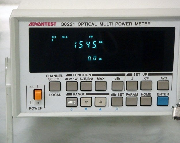 Q8221 Optical Power Meter Main Frame by Advantest