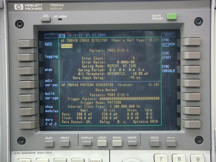 HP 70311A /70841B/70842B 3GHz Pattern Generator & Error Detector System