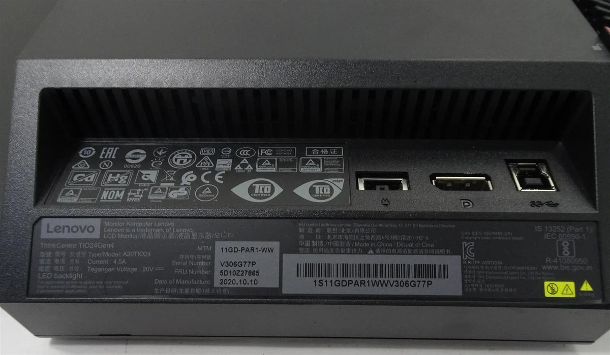 Lenovo ThinkCentre TIO24Gen4 24" LCD Monitor - A20TIO24 / LED Backlight