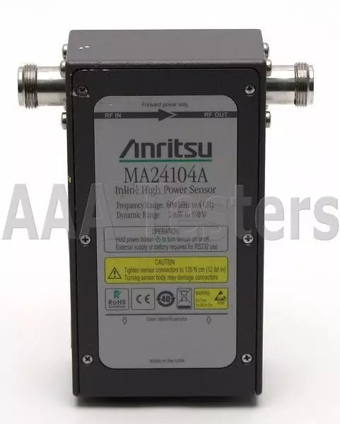 Anritsu MA24104A Inline High Power Sensor 600 MHz - 4 GHz