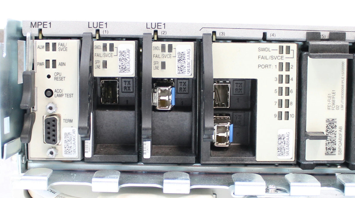 FUJITSU FC9681SFE1-I05 FW4100 DS1 Flashwave Shelf w 10x IFE1-FLE1 Modules & Fan