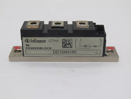 Set of 3 Infineon DD104N16K Diode Module 1 Pair Series 1.6KV 104A
