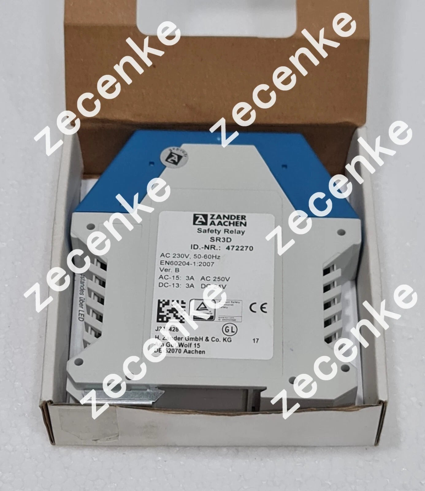Zander Aachen SR3D Safety Relay 472270 230VAC 50-60Hz