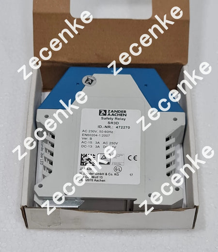 Zander Aachen SR3D Safety Relay 472270 230VAC 50-60Hz