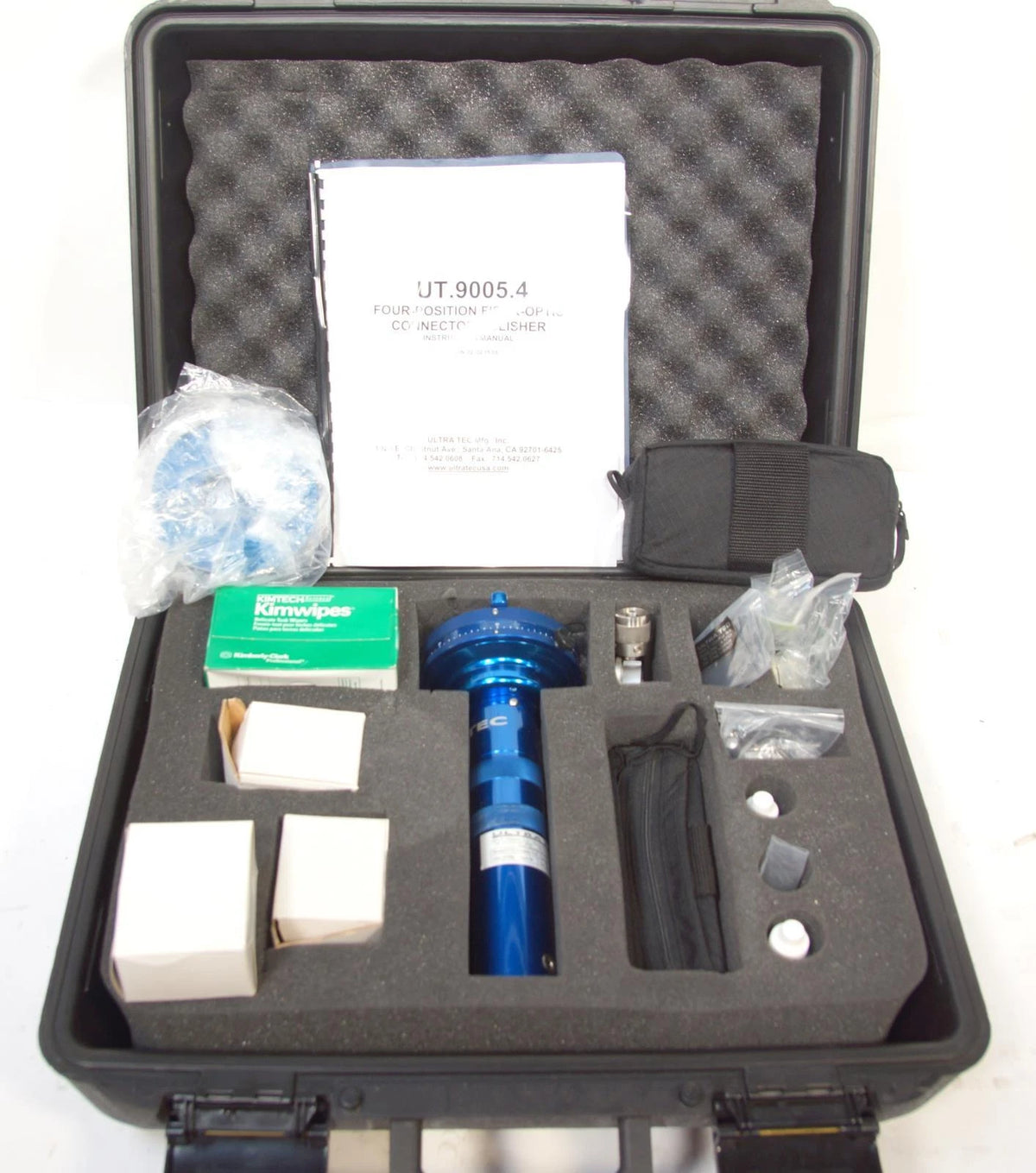 Ultra Tec Fiber Optic Polisher FTTX Portable 9005.4 Polishing Discs Gauge