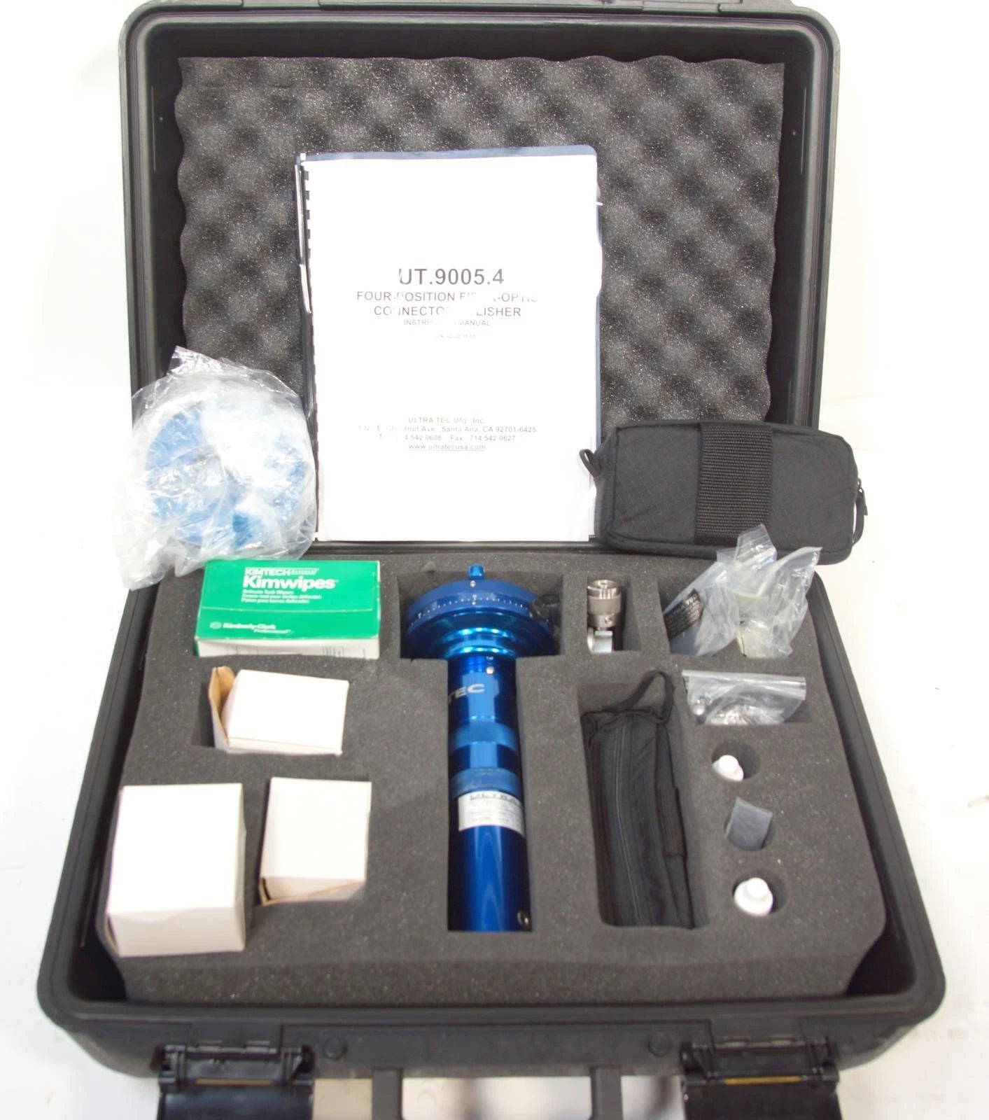 Ultra Tec Fiber Optic Polisher FTTX Portable 9005.4 Polishing Discs Gauge