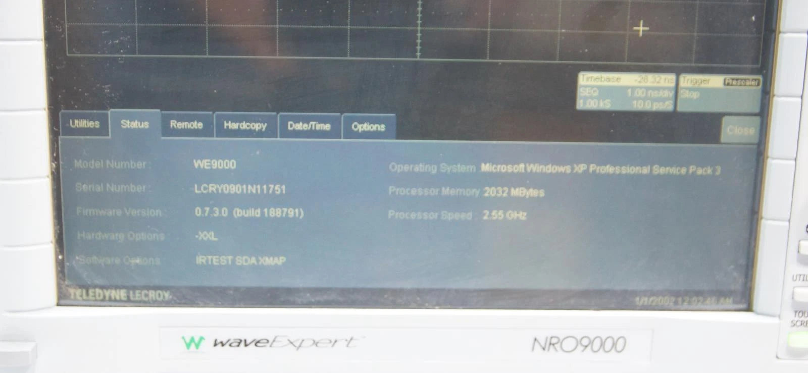 LeCroy WaveExpert Series WE9000 100 GHz Oscilloscope with PPG-E135 PRBS Source