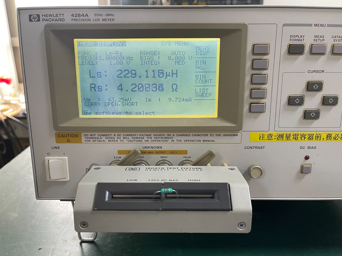 Agilent HP 4284A Precision LCR Meter 20Hz - 1MHz Opt. 001, 002 _08480 - XG eqpt
