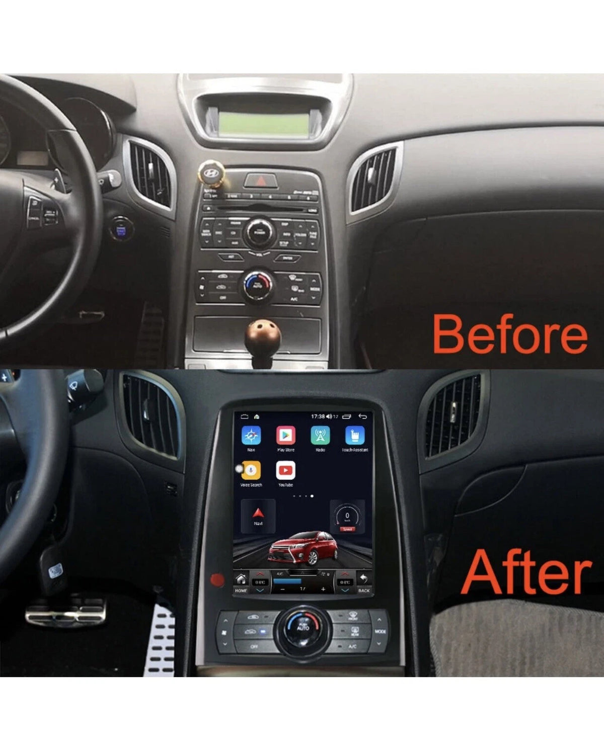 Multimedia for Hyundai Rohens Genesis Coupe 2005-2008 Car Radio GPS Touchscreen