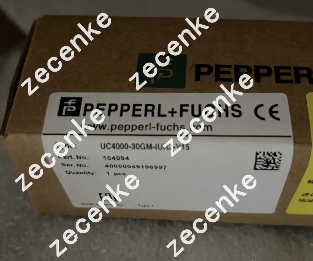 Pepperl+Fuchs UC4000-30GM-IUR2-V15 Ultrasonic Barrel-Style Proximity Sensor