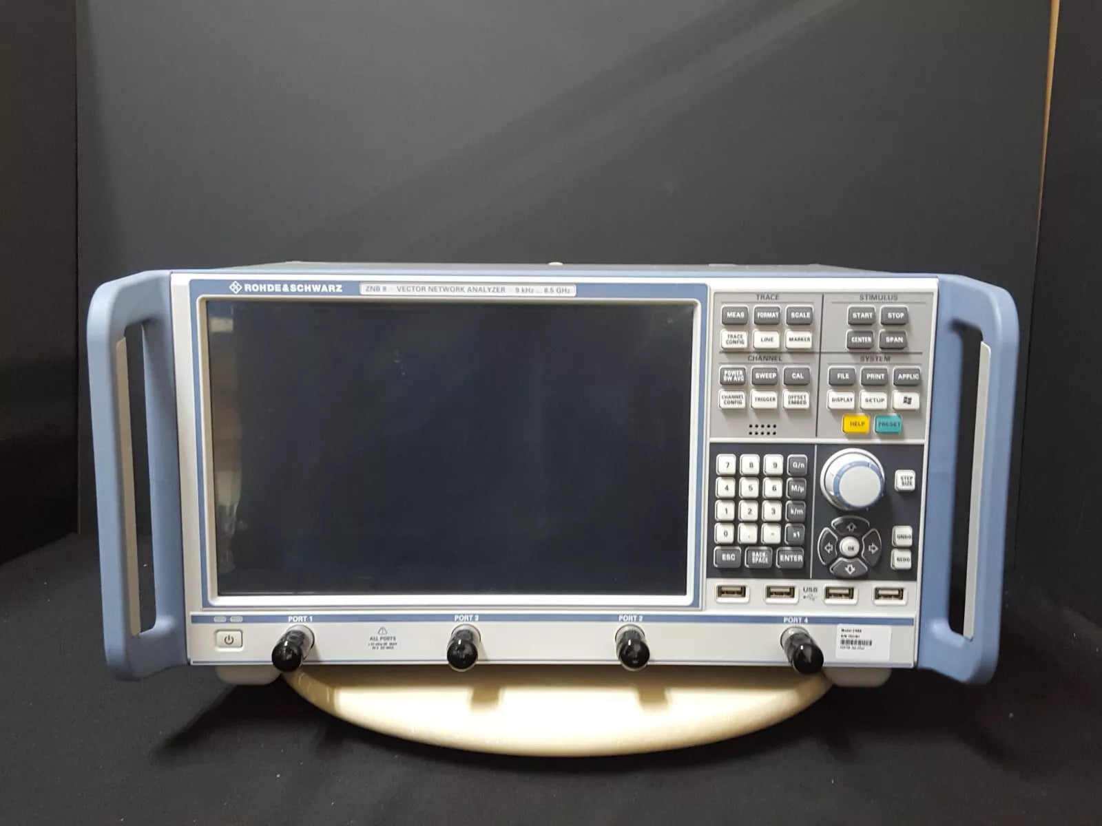 R&S ZNB8 Vector Network Analyzer 9kHz - 8.5GHz Win10 4Port (104181)