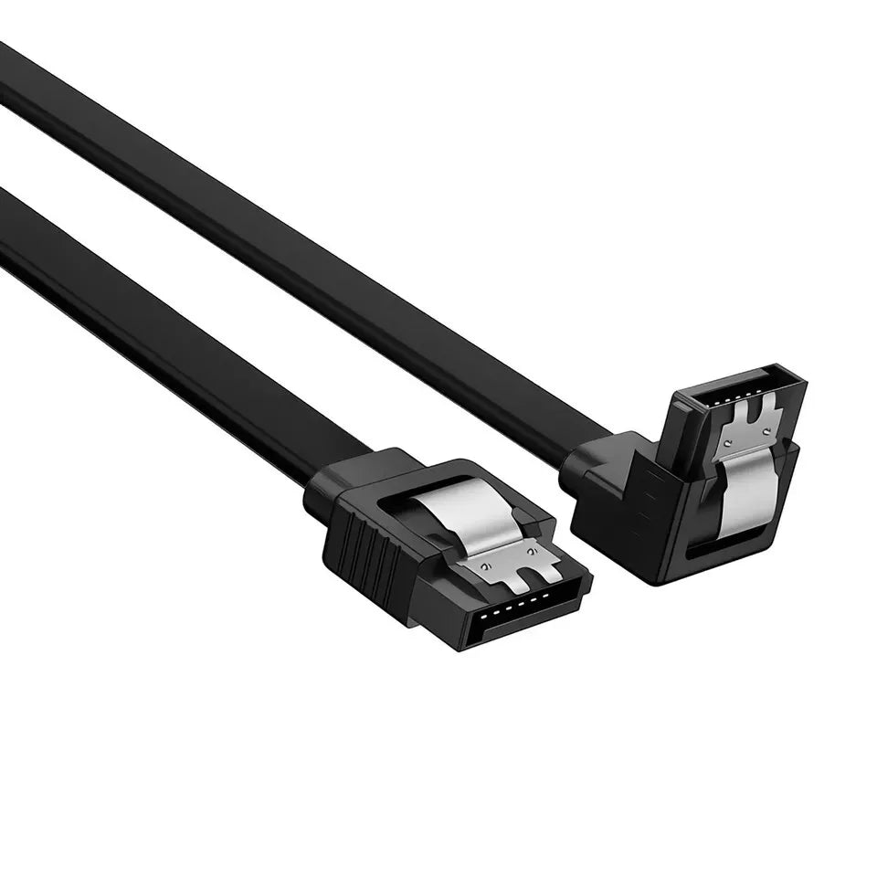 10 Pcs SATA III Cable 18 SATA 3.0 6GB/s Right Angle 90 Degree SSD HDD