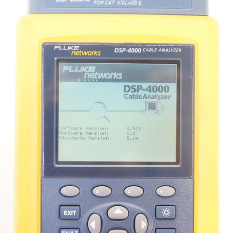 Fluke DSP-4000 Cable Tester with DSP-4000SR Smart Remote & Adapters