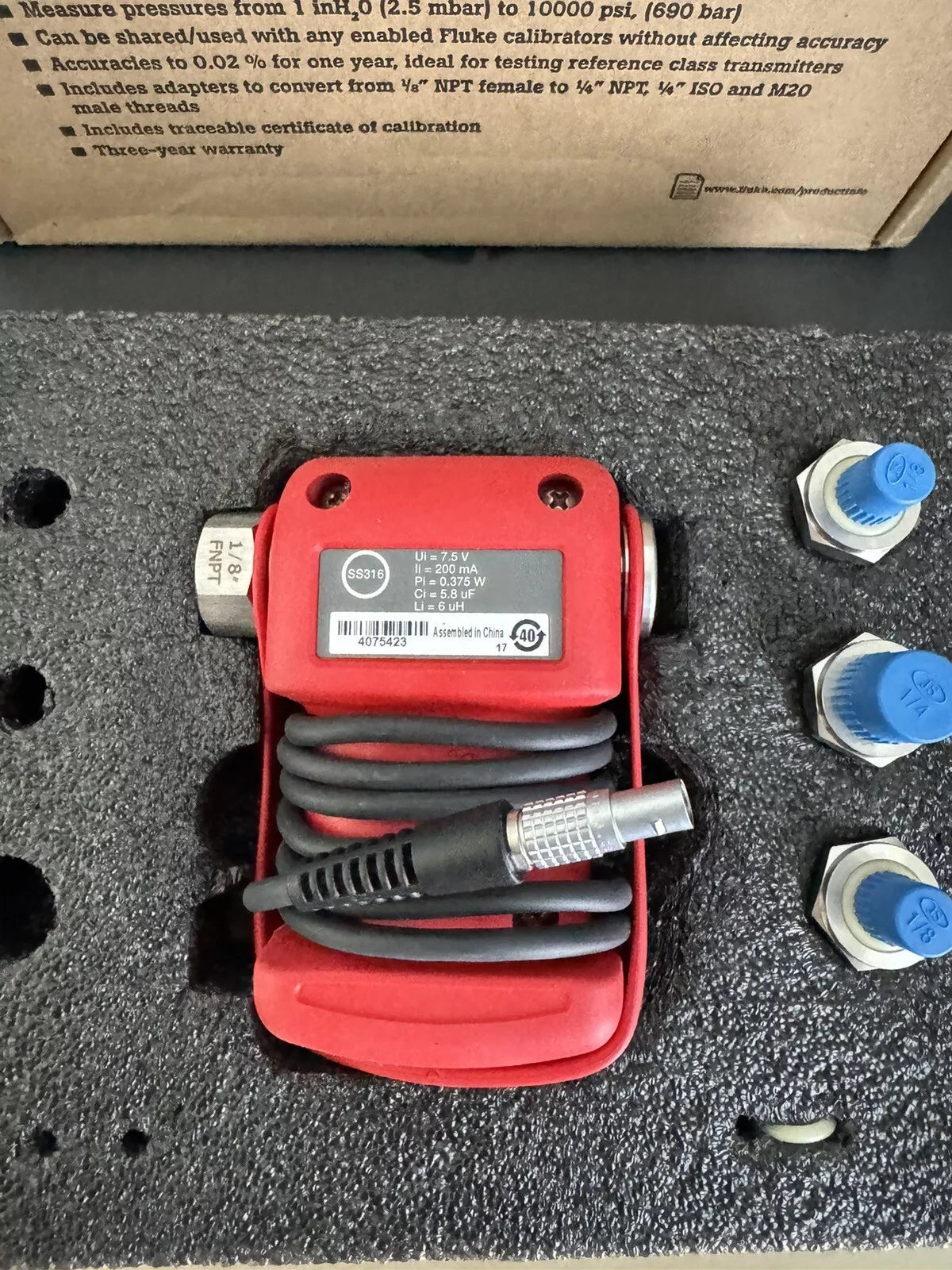 Fluke 750P05EX Pressure Module for Calibration Instruments