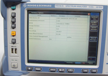 Rohde & Schwarz FSV40-N 9 kHz to 40 GHz Spectrum Analyzer OPT B4