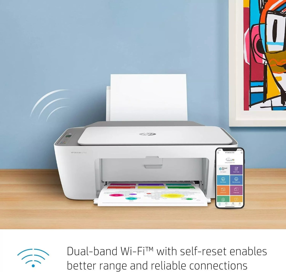 HP DeskJet 2755 All-in-One Wireless Printer Ink Ready Instant Copier