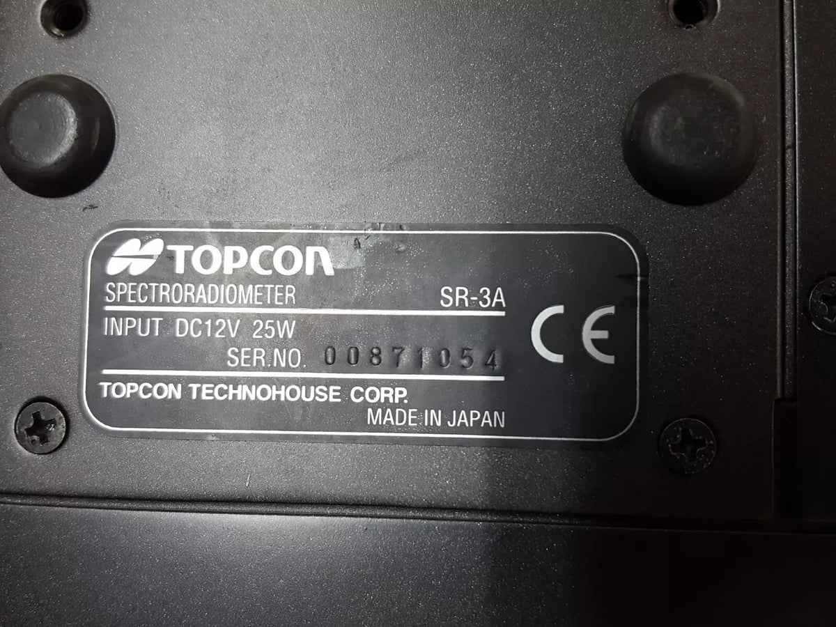 TOPCON SR-3A Spectroradiometer Untested (1054)