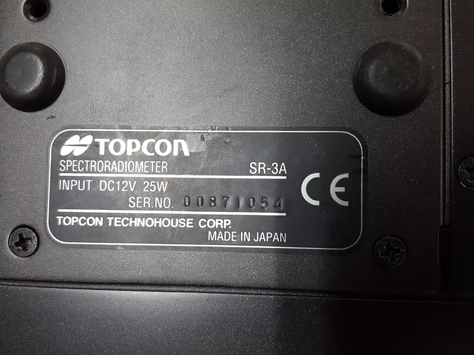 TOPCON SR-3A Spectroradiometer Untested (1054)