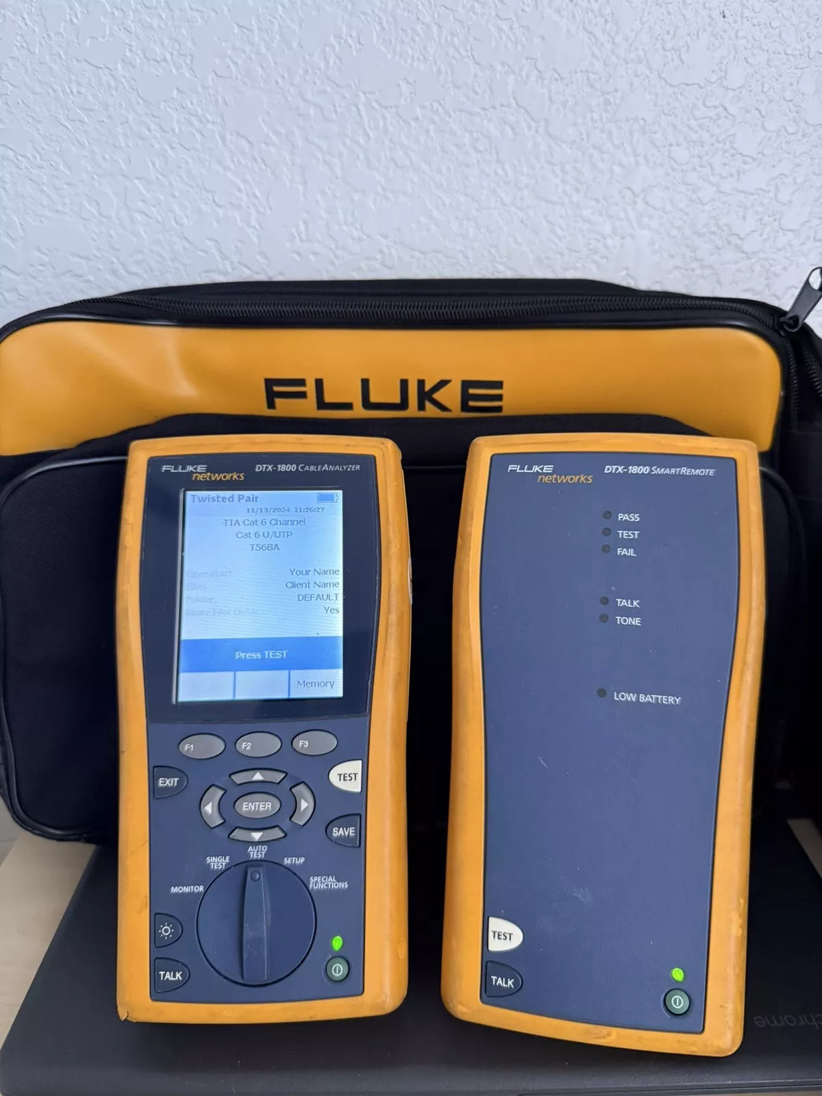 FLUKE Networks DTX-1800 DTX Cable Analyzer Kit (Tested)