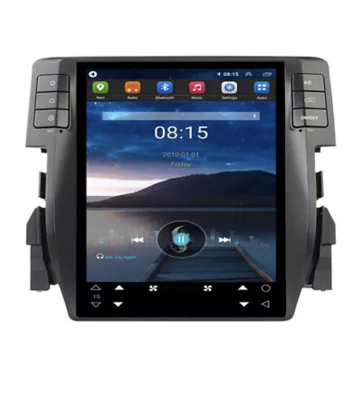 10.4Inch Android 13 Car Radio Carplay For Honda CIVIC 2016-2022 Tesla Screen Car