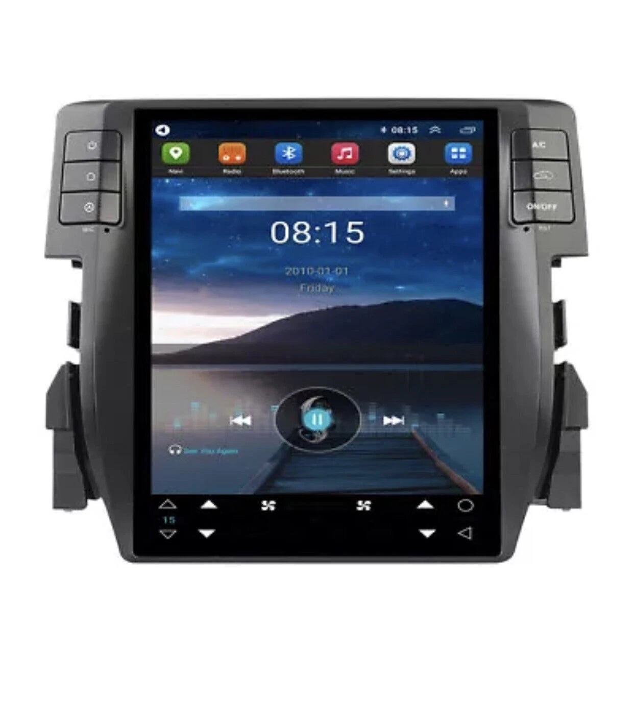 10.4Inch Android 13 Car Radio Carplay For Honda CIVIC 2016-2022 Tesla Screen Car