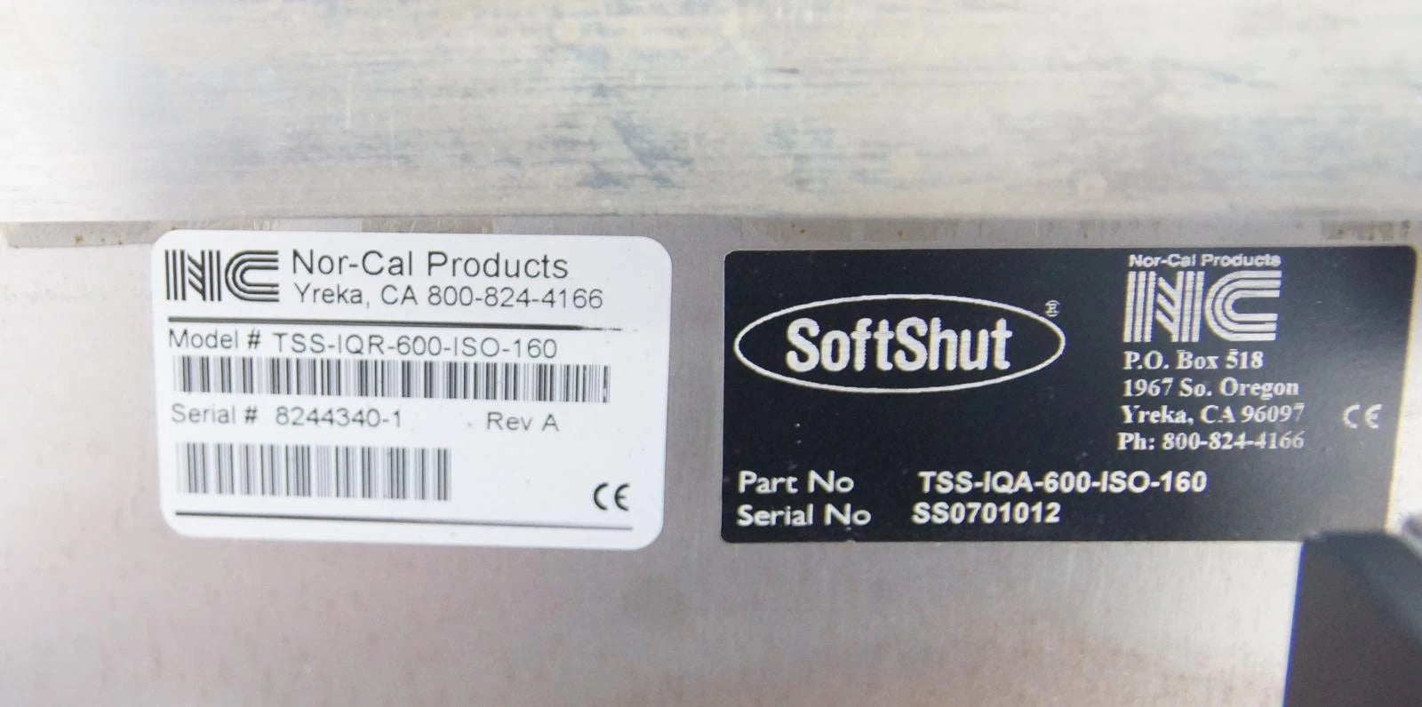 Nor-Cal Products / SoftShut TSS-IQA-600-ISO-160 Intellisys Valve