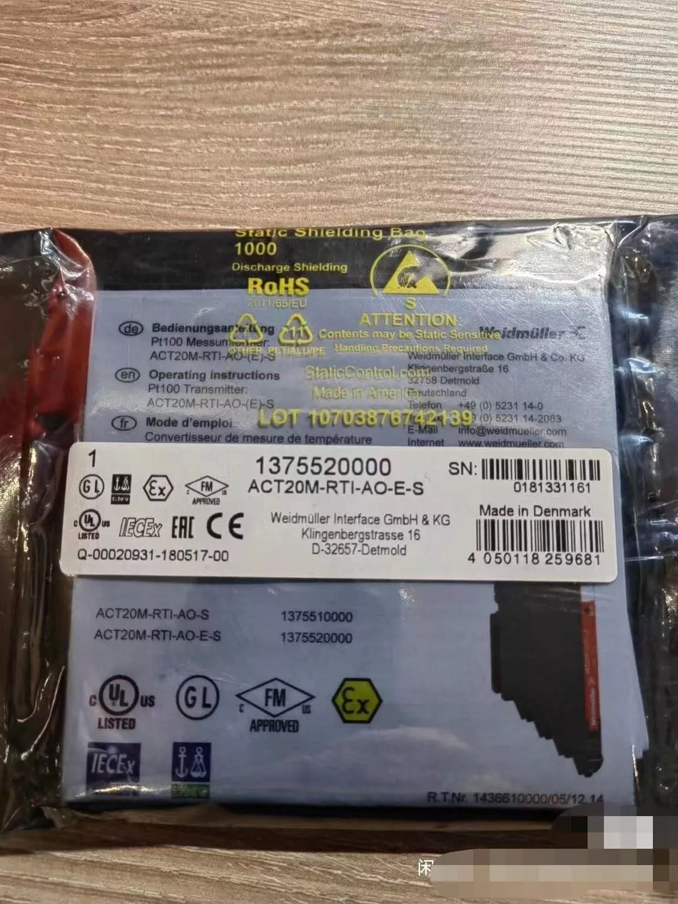 1pc NEW ACT20M-RTI-AO-S 1375510000 Transmitter #V1GV CH