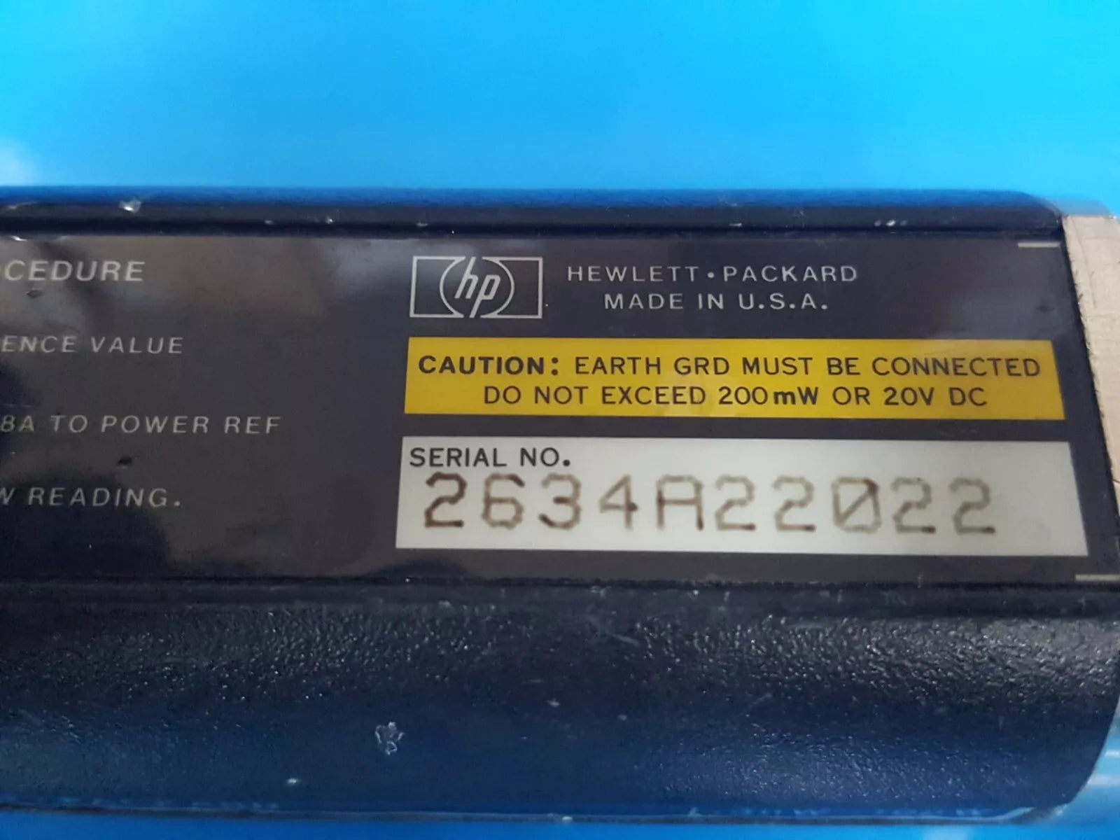 HP 8484A 10 MHz to 18 GHz Power Sensor (2022)