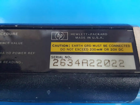 HP 8484A 10 MHz to 18 GHz Power Sensor (2022)