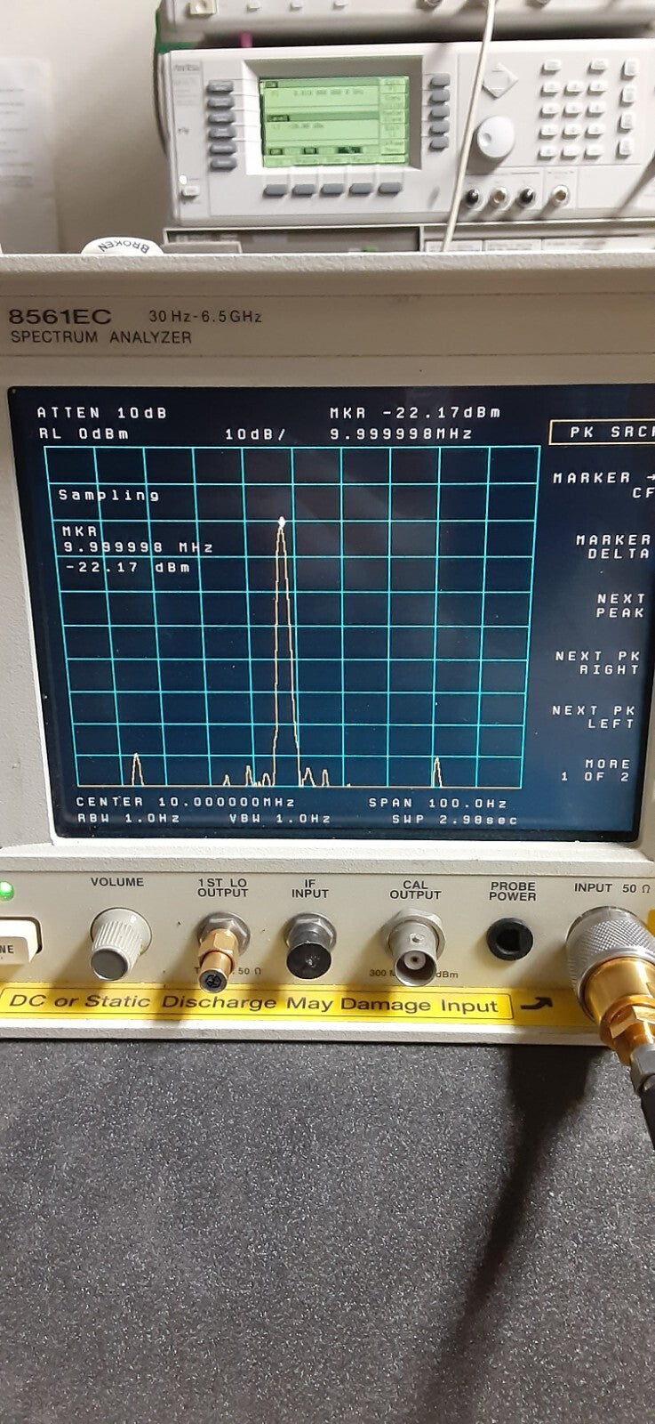 Agilent 8561EC Spectrum Analyzer 30Hz to 6.5GHz