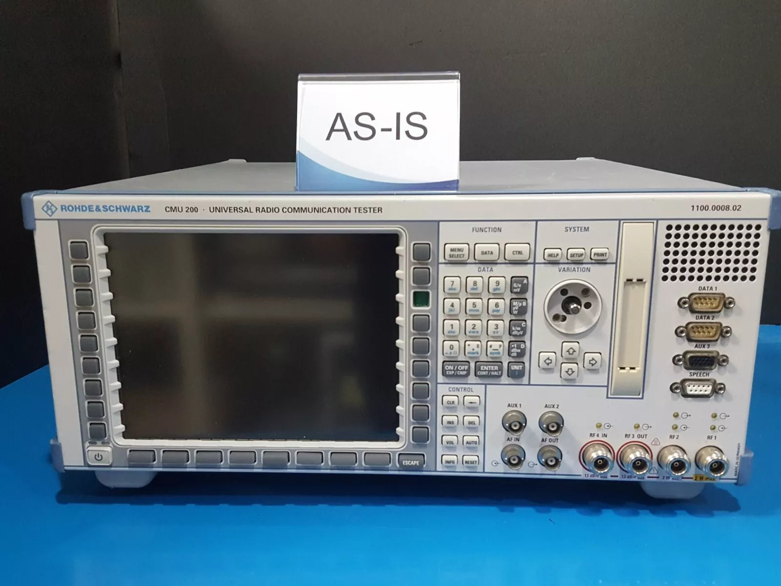 R&S CMU200: Universal Radio Communications Tester, As-is (108344)