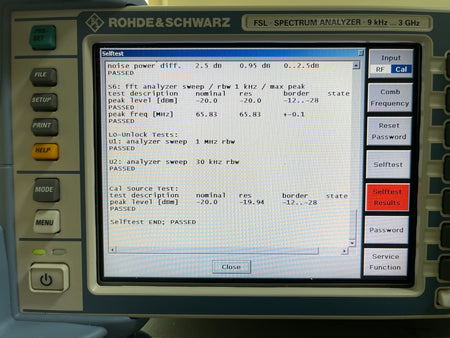 Rohde & Schwarz FSL3 Spectrum Analyzer 9 kHz - 3 GHz _ 0773 - XG eqpt