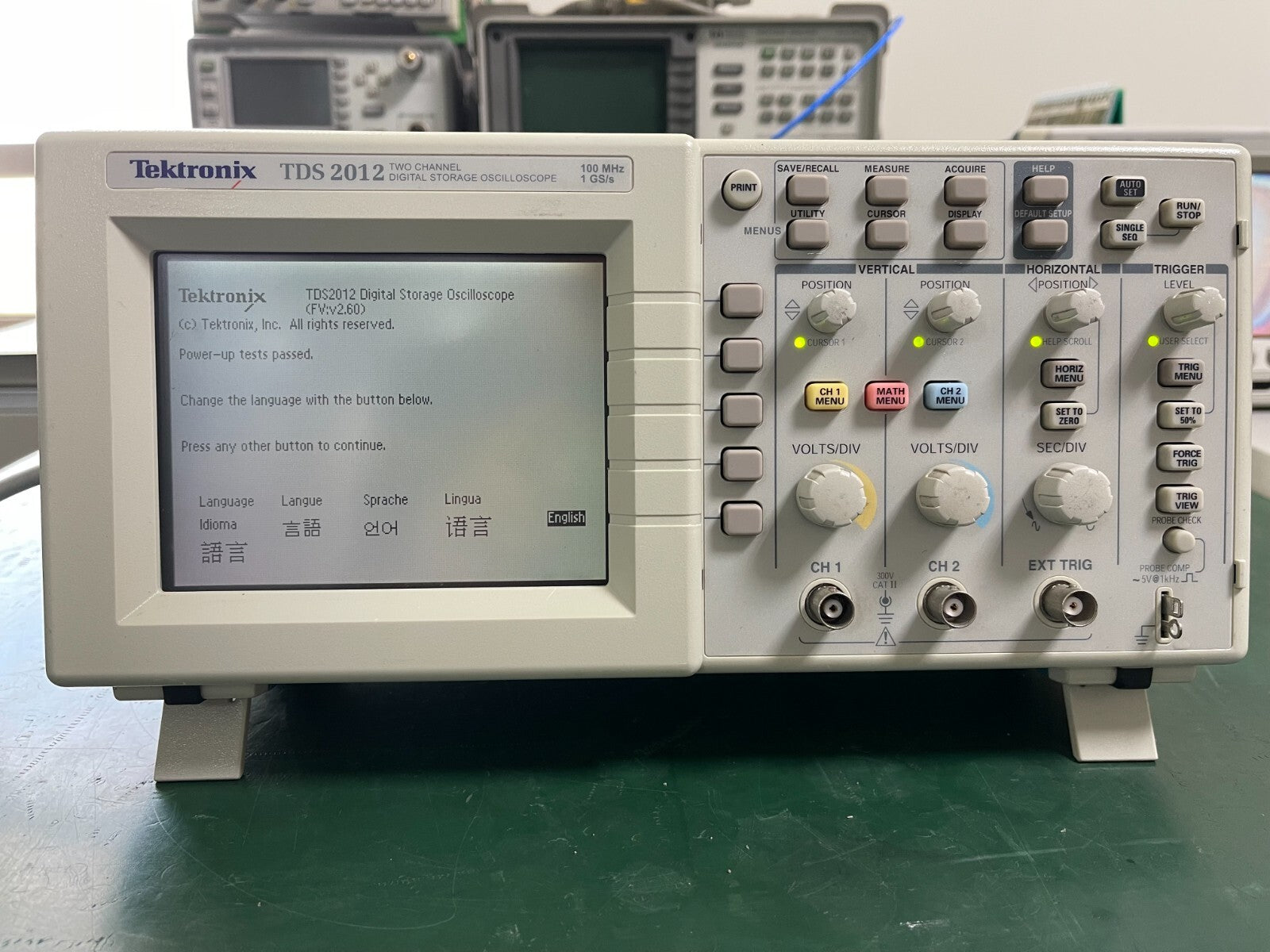 Tektronix TDS2012 Two channel Digital Storage Oscilloscope 100MHz , 1GS/S _50305