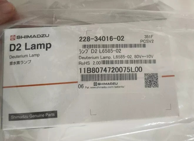 1PC NEW Shimadzu deuterium lamp 228-34016-02 L6585-02 or #WR256 WX