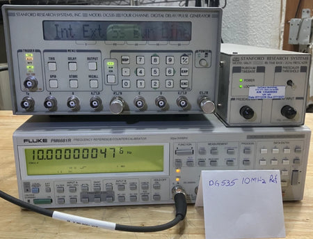 Stanford Research DG535 Delay / Pulse Generator OPT 01, 02, 03. Cal'd with data.