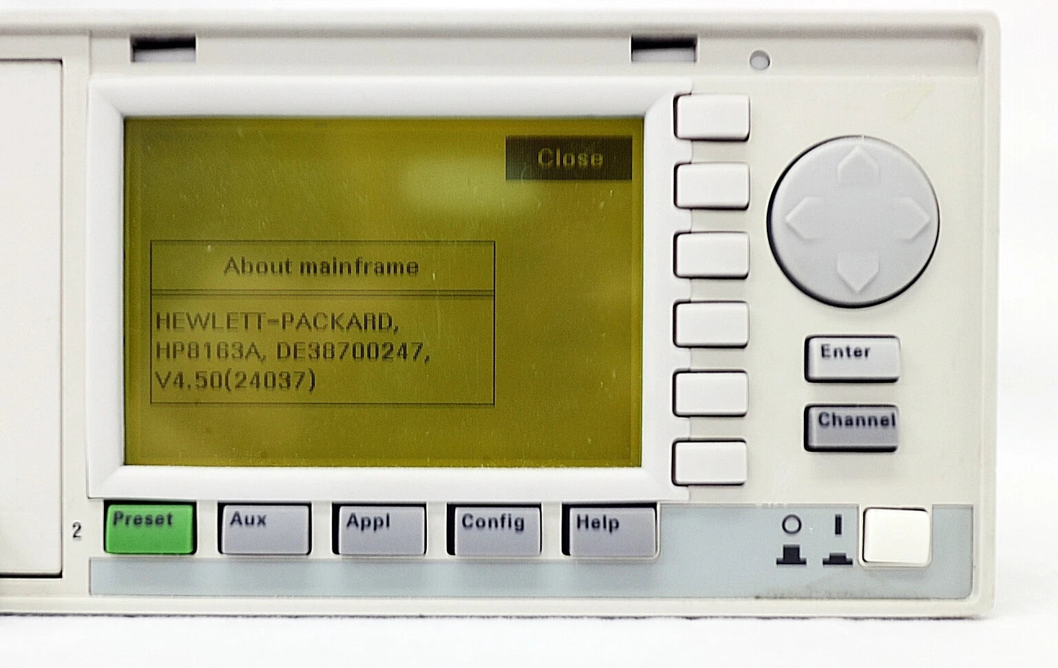 HP 8163A Lightwave Measurement System