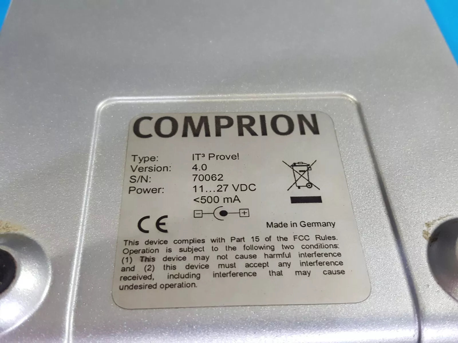 COMPRION IT³ Prove Terminal Test Tool Version 4.0 (70062)