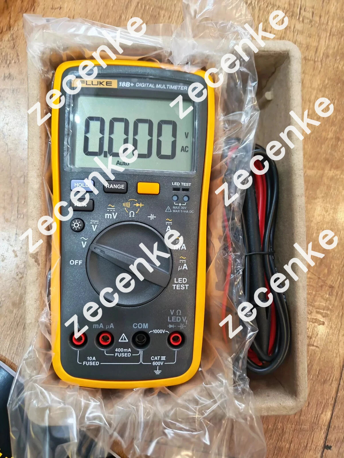 Fluke 18B+ Multimeter 1000V ADCVoltmeter Ammeter Auto/ManualRange LED Test/##dmm