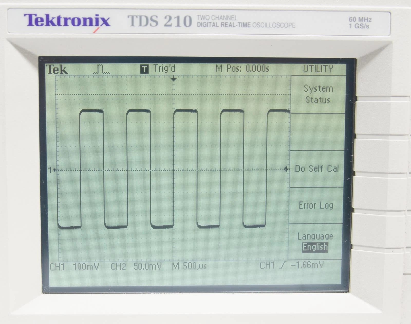 Tektronix TDS 210 60MHz 1GS/s 2-Channel Digital Real Time Oscilloscope