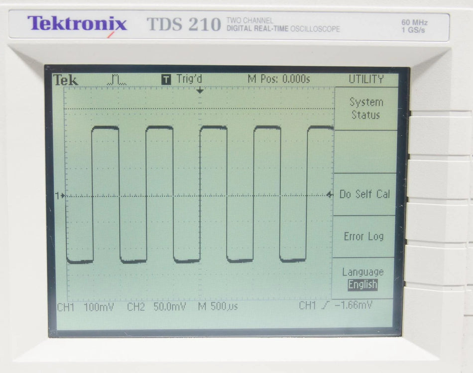 Tektronix TDS 210 60MHz 1GS/s 2-Channel Digital Real Time Oscilloscope