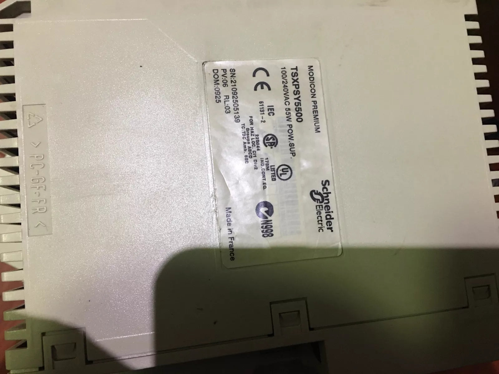 TSXPSY5500 Power Supply Module for Schneider Electric Programmable Logic Controllers