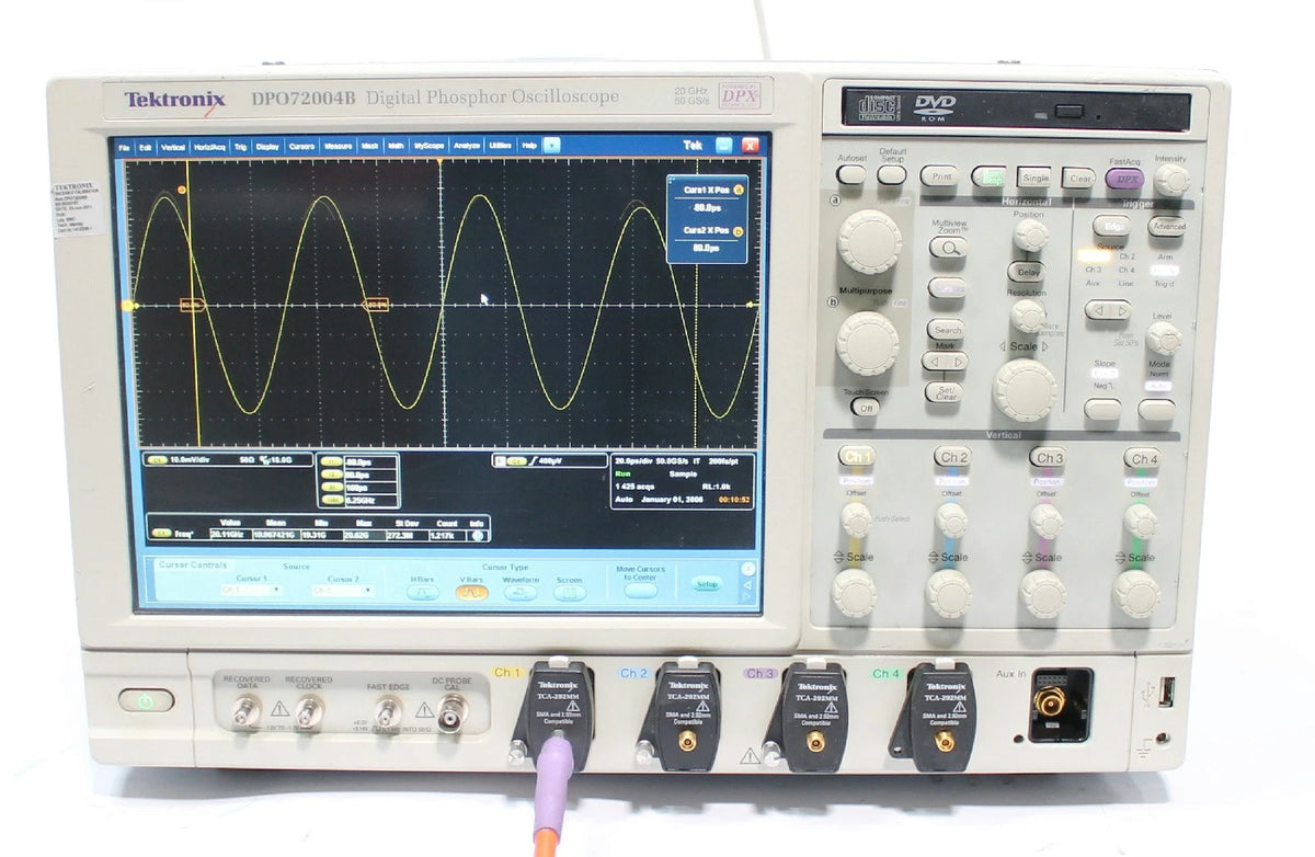 Tektronix DPO72004B 20GHz 4CH 50GSa/s Real-Time Digital Oscilloscope
