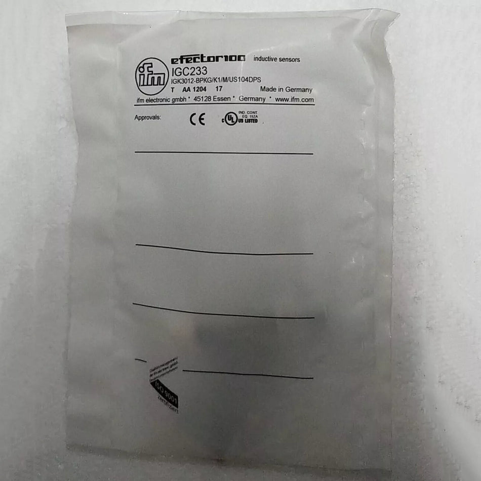 IFM IIGC233 Proximity Switch Sensor - 1PC, New, Expedited Shipping