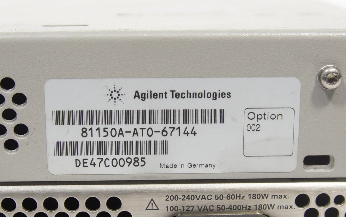 Agilent 81150A 120MHz Pulse Function Arbitrary Noise Generator CALIBRATED