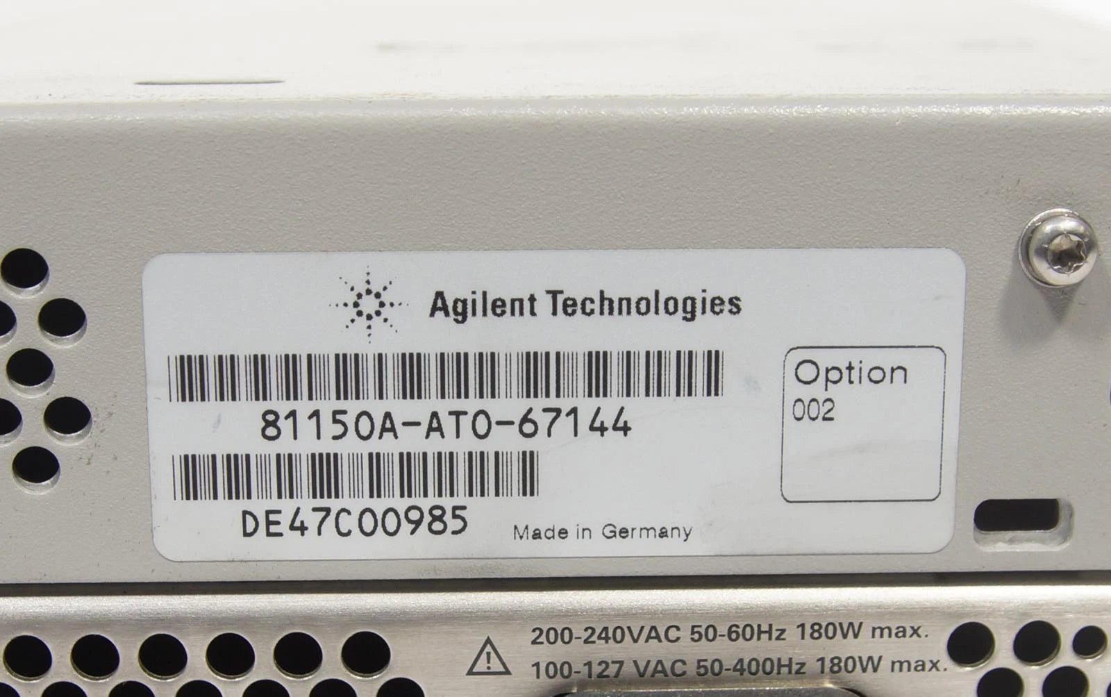 Agilent 81150A 120MHz Pulse Function Arbitrary Noise Generator CALIBRATED