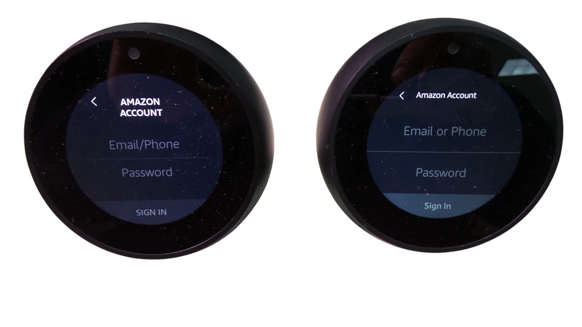 Lot of 2 Amazon Echo Spot VN94DQ Smart Assistant Alexa 2.5" Display