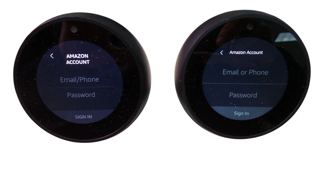 Lot of 2 Amazon Echo Spot VN94DQ Smart Assistant Alexa 2.5" Display