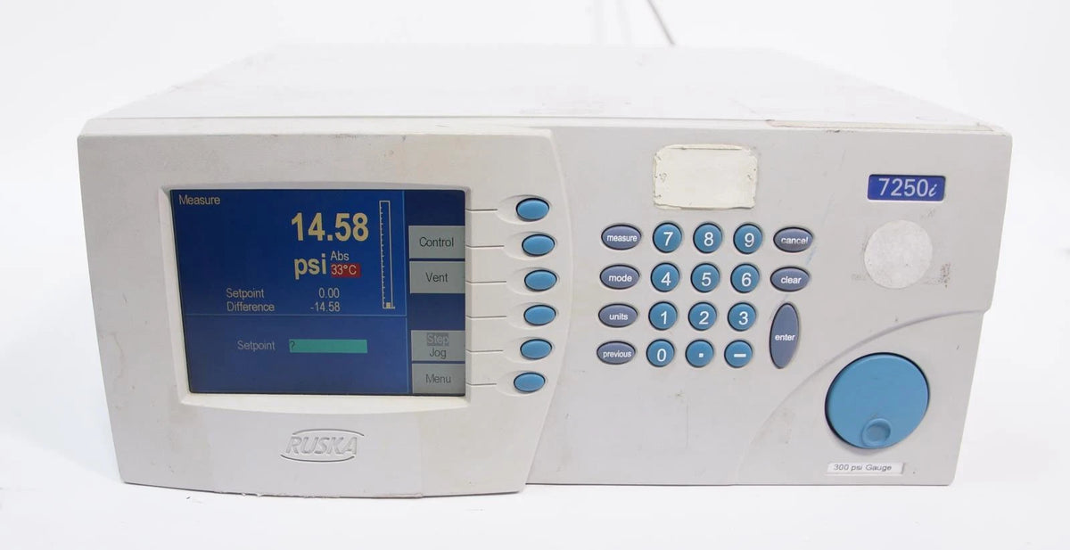 Fluke / Ruska 7250i 300psi Pressure Controller Calibrator 7250i-10G-01