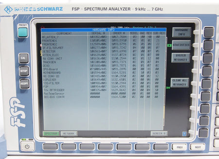 Rohde & Schwarz FSP7 Spectrum Analyzer 9 kHz- 7 GHz 1164.4391.07 with Options
